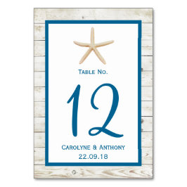 Hochzeitskollektion von Straußfisch Tischnummer