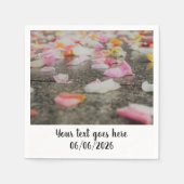 Hochzeitskonfetti-Rose Serviette (Vorderseite)