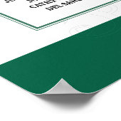 Hochzeitskonzerte Thema Seekartenzeichen Poster (Ecke)