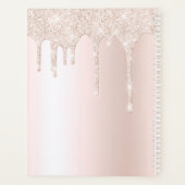 Hochzeitskoordinator Chic Girly Glitzer Name Planer (Rückseite)