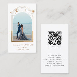 Hochzeitskoordinator Foto White Gold Celestial Visitenkarte