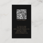 Hochzeitskoordinator Foto White Gold Celestial Visitenkarte (Rückseite)