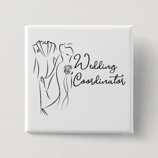 Hochzeitskoordinator für Vermietung Button (Vorderseite)