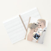 Hochzeitskopie für benutzerdefinierte Foto-Journal Notizblock (Innenseite)