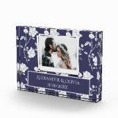 Hochzeitskoppel-Foto für Navy-Rose Fotoblock (Rechts)