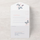 Hochzeitskorallenschmetterlinge Wirbel essen UAWG All In One Einladung (Außenbereich)