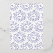 Hochzeitskranz Blätter Einladung (Rückseite)