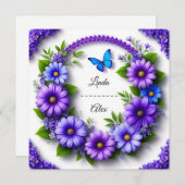 Hochzeitskranz Einladung (Vorne/Hinten)