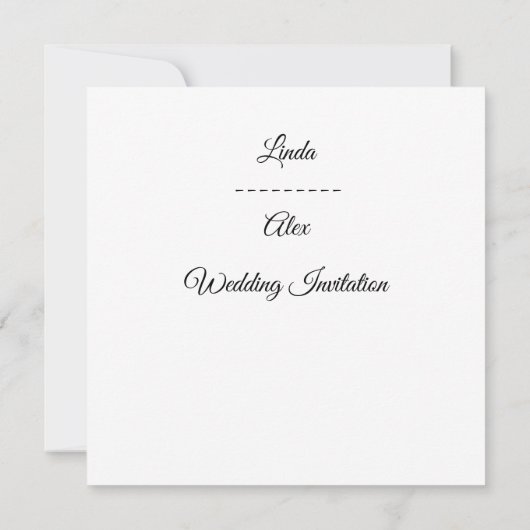 Hochzeitskranz Einladung (Rückseite)