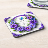 Hochzeitskranz Getränkeuntersetzer (Linke Seite)