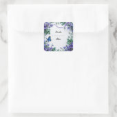 Hochzeitskranz Quadratischer Aufkleber (Tasche)