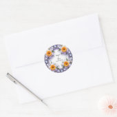 Hochzeitskranz Runder Aufkleber (Umschlag)