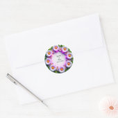Hochzeitskranz Runder Aufkleber (Umschlag)