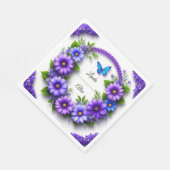 Hochzeitskranz Serviette (Ecke)