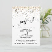 Hochzeitskript (verspätetes Hochzeitsschreiben) Einladung (Stehend Vorderseite)