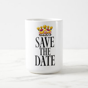 Hochzeitskrone Save the Date Verwandlungstasse