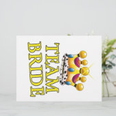 Hochzeitskrone Team Bride Briefbogen (Stehend Vorderseite)