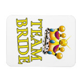 Hochzeitskrone Team Bride Magnet (Horizontal)