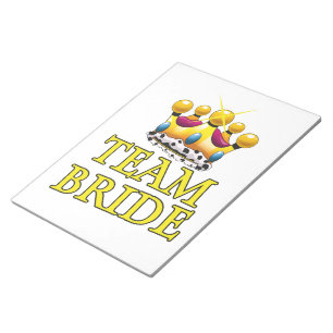 Hochzeitskrone Team Bride Notizblock