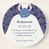 Hochzeitskröten-Untersetzer der Marine Bridesmaid Untersetzer (Vorne)