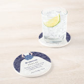 Hochzeitskröten-Untersetzer der Marine Bridesmaid Untersetzer (Seite)
