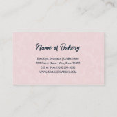 Hochzeitskuchen Bäckerei Blumengebäck Artistisch Visitenkarte (Rückseite)