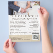 Hochzeitskuchen, Bäckerei, Kuchenwerbung Flyer (Hand)