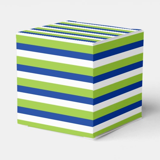 Hochzeitskuchen blau-grün gestreift geschenkschachtel (Rückseite)