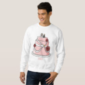 Hochzeitskuchen-Cartoon Sweatshirt (Vorne ganz)