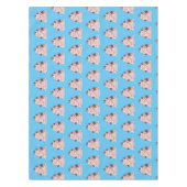 Hochzeitskuchen-Cartoon Tischdecke (Vorderseite)