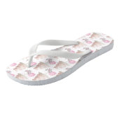 Hochzeitskuchen Flip Flops Badesandalen (Schrägansicht)
