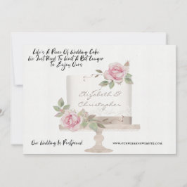 Hochzeitskuchen Funny Change of Plans verschoben Ankündigung