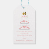 Hochzeitskuchen Geschenkanhänger (Rückseite)