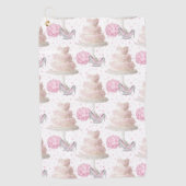 Hochzeitskuchen Golfhandtuch (Vorderseite)