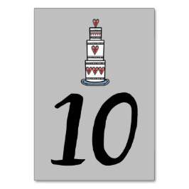 Hochzeitskuchen-Illustration Hochzeitshochzeit-Tis Tischnummer