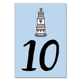 Hochzeitskuchen-Illustration Hochzeitshochzeit-Tis Tischnummer