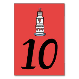 Hochzeitskuchen-Illustration Hochzeitshochzeit-Tis Tischnummer