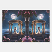 Hochzeitskuchen in einer römischen Ruine Geschenkpapier Set (Vorderseite)