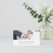 Hochzeitskuchen, Kuchenmacher, Kuchenladen Visitenkarte (Stehend Vorderseite)
