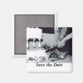 Hochzeitskuchen Magnet (Vorderseite/Rückseite)