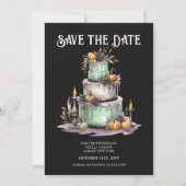Hochzeitskuchen-Minnesehal Save the Date Einladung (Vorderseite)