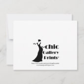 Hochzeitskuchen mit Bouquet & Rings Einladung (Rückseite)