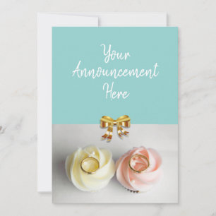 Hochzeitskuchen mit Hochzeitskapellen Ankündigung