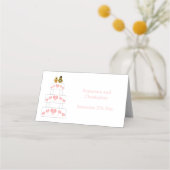 Hochzeitskuchen Platzkarte (Rückseite)