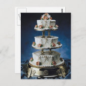 Hochzeitskuchen Postkarte (Vorne/Hinten)