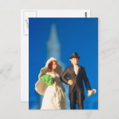 Hochzeitskuchen Postkarte (Vorne/Hinten)