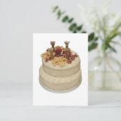 Hochzeitskuchen Postkarte (Stehend Vorderseite)