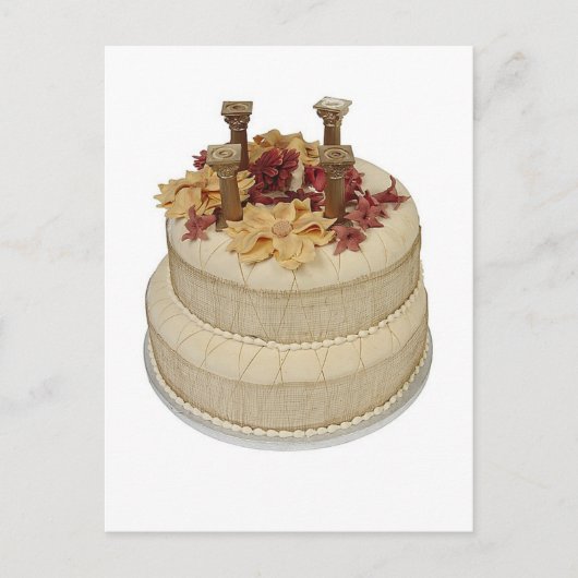 Hochzeitskuchen Postkarte (Vorderseite)
