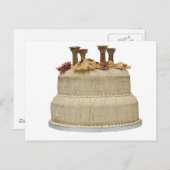 Hochzeitskuchen Postkarte (Vorne/Hinten)