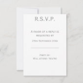 Hochzeitskuchen RSVP Karte (Rückseite)